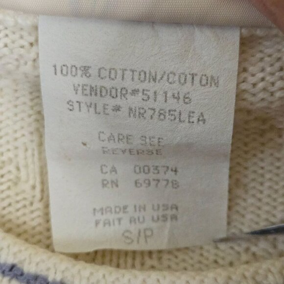 Northern Reflections Vintage Golf Theme Sweater 100% Cotton Size S - Picture 5 of 6